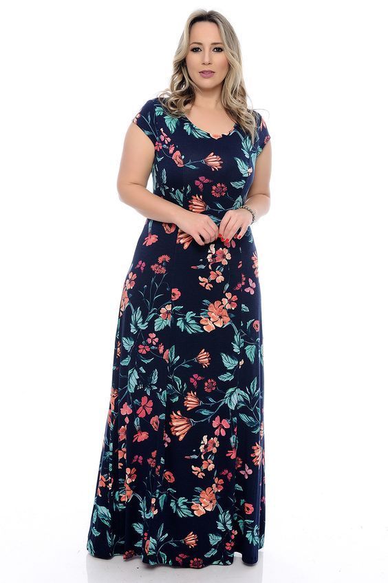 Vestido Plus Size Estampado