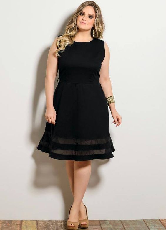 Vestido Plus Size Preto